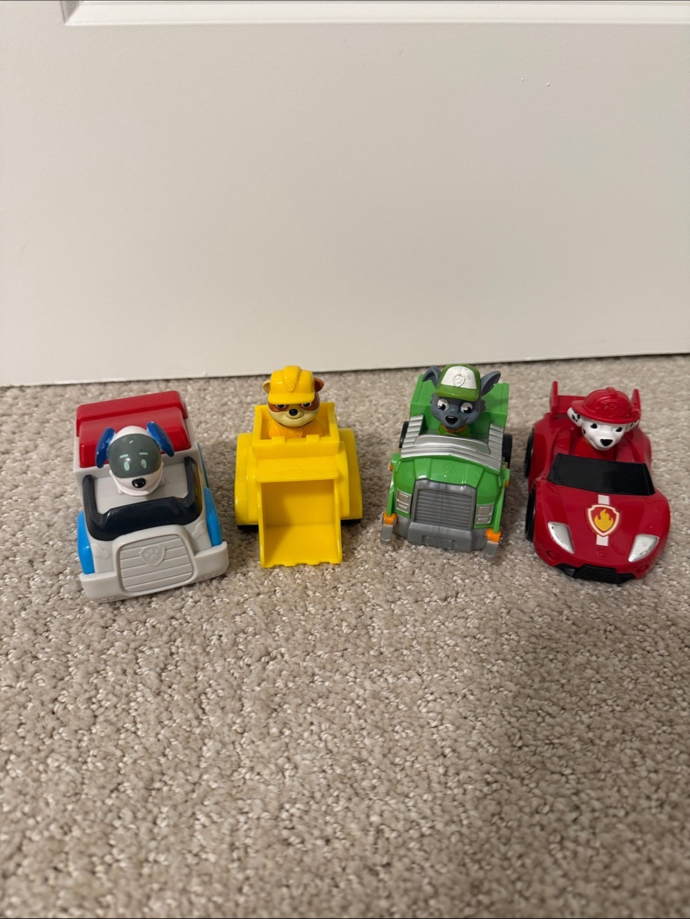 Paw Patrol Racers - Rubble, Robodog, Marshall, Rocky